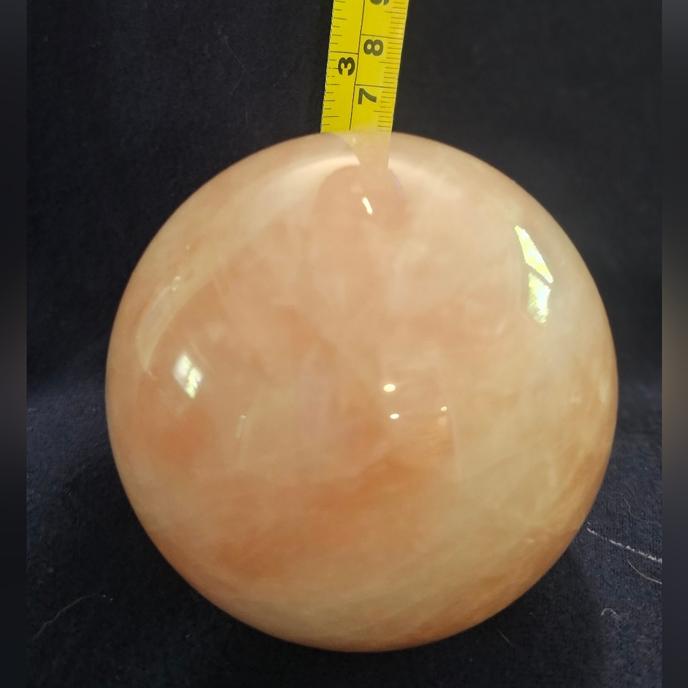 Pink Rose Quartz Sphere 2 1/5"x3"